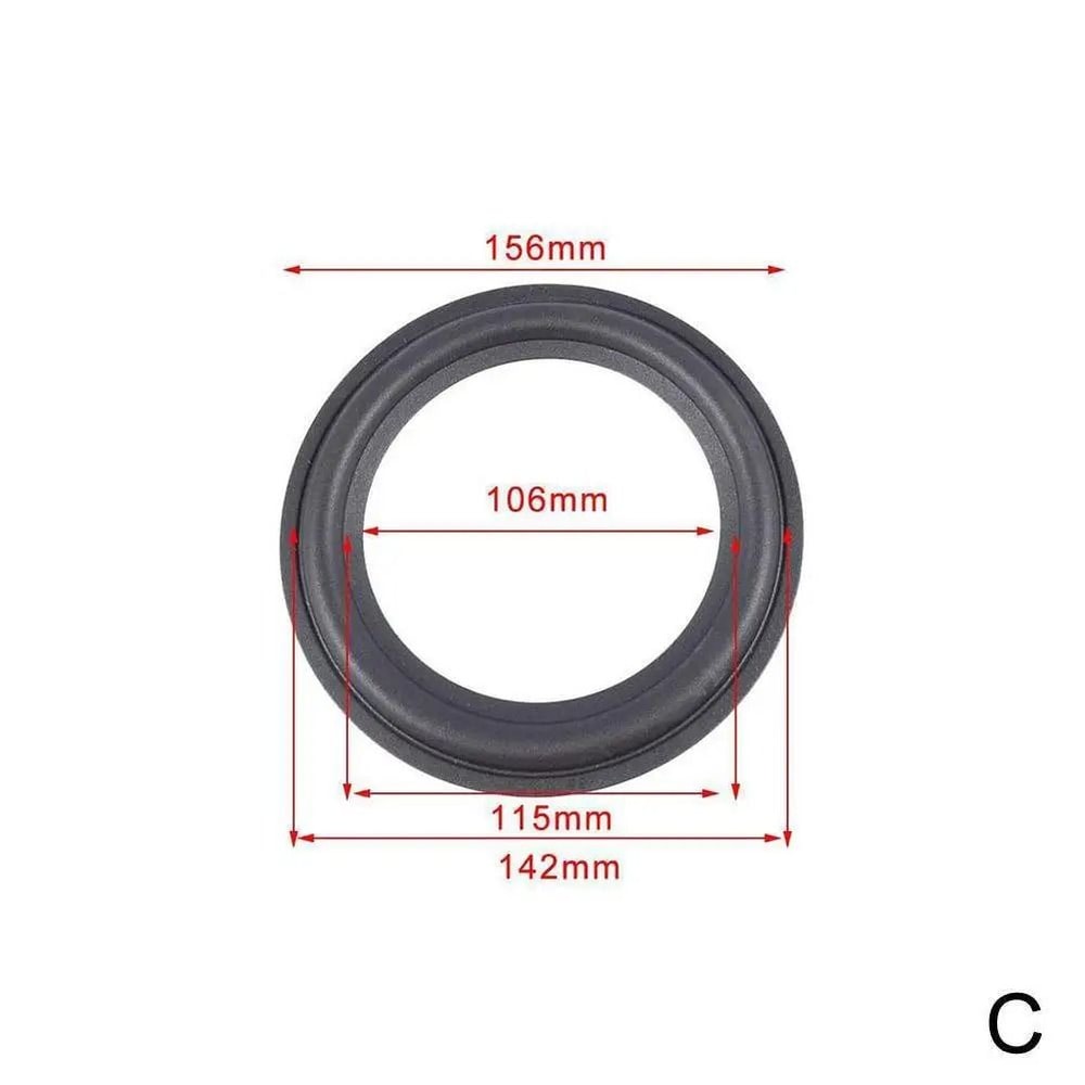Rubber Speaker Surround Repair Edge Suspension Ring For 4 To 12 Inch Speakers 3