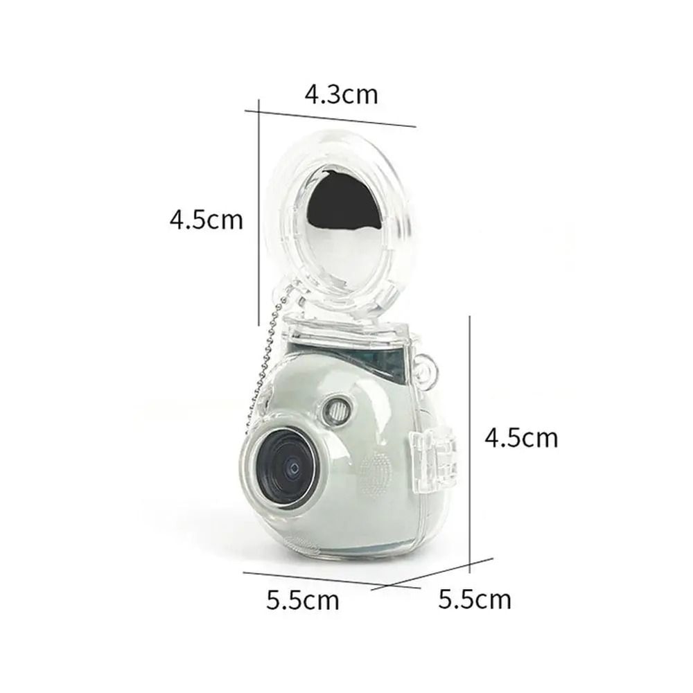 Instax Pal Case Transparent Protective Cover With Selfie Mirror Anti Scratch Shell 1