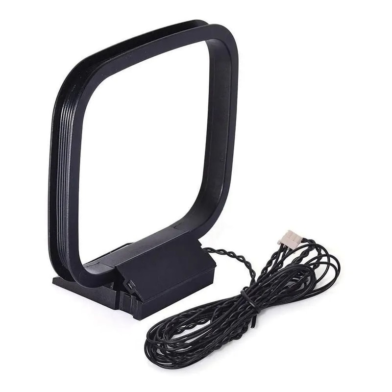 Universal FM AM Radio Antenna Loop Signal Booster For Stereo Receivers 0
