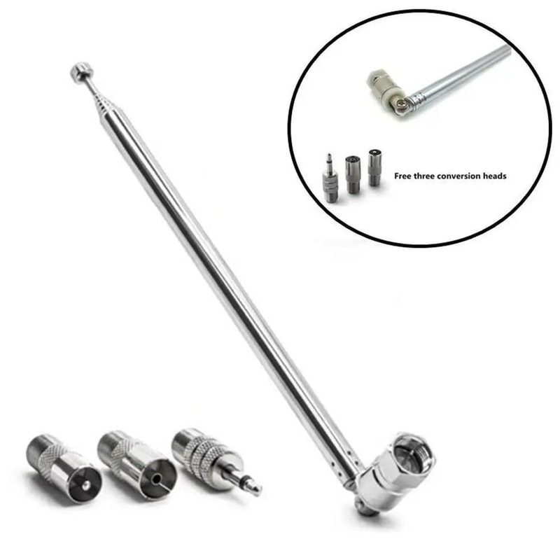 Telescopic FM DAB Antenna 35mm Radio Aerial With Adapter Set 4