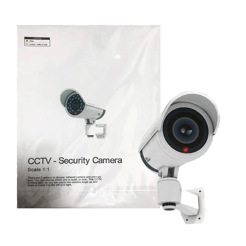 Dummy Security Camera With LED Flash Outdoor Indoor Fake CCTV 0