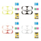 AirPods 4 Metal Mesh Dust Proof Stickers Earbud Grill Protector Set 5