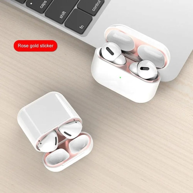 AirPods 4 Metal Mesh Dust Proof Stickers Earbud Grill Protector Set 7