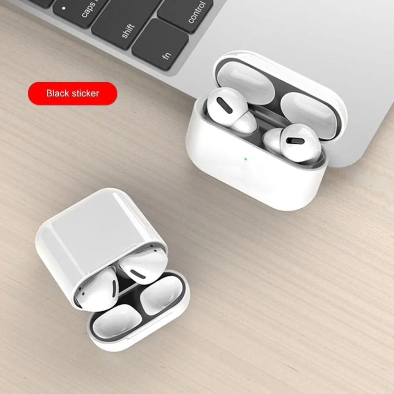AirPods 4 Metal Mesh Dust Proof Stickers Earbud Grill Protector Set 8