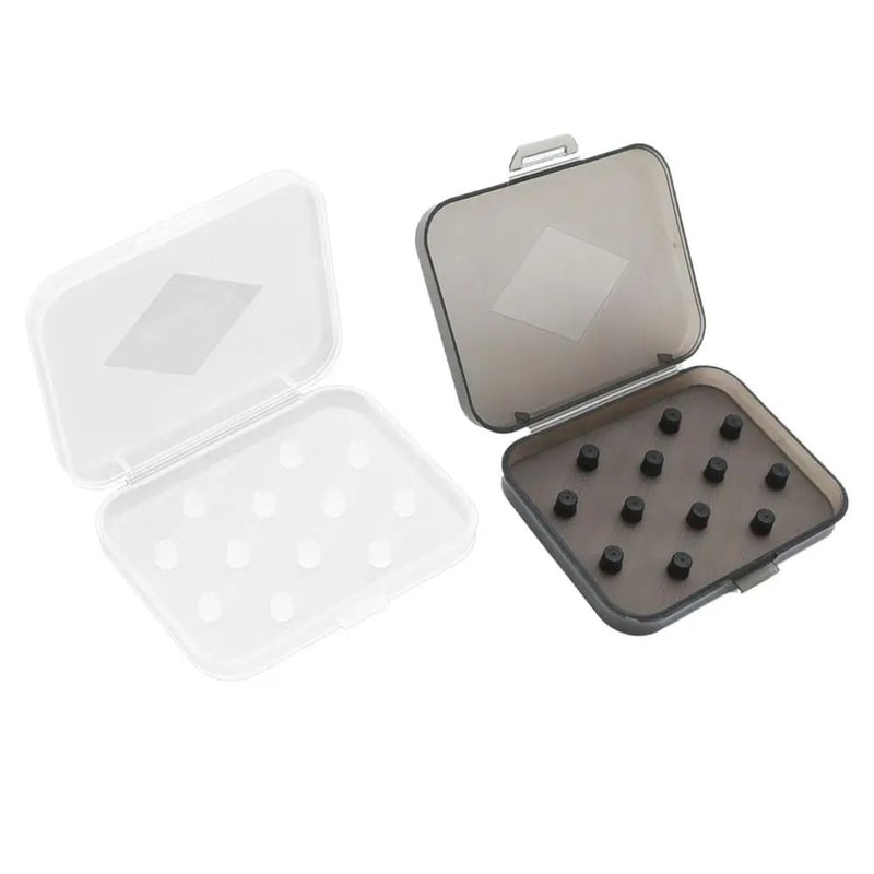 Portable Silicone Earbud Storage Case Transparent Eartip Organizer Box 0