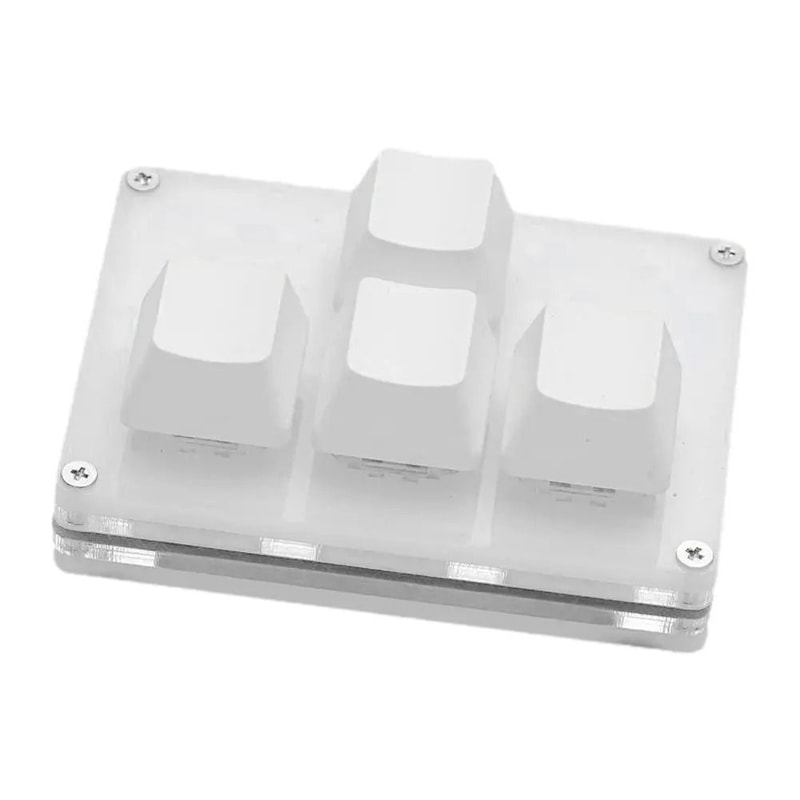 Mini Mechanical Keypad 4 Key Programmable USB Shortcut Macro Pad 6