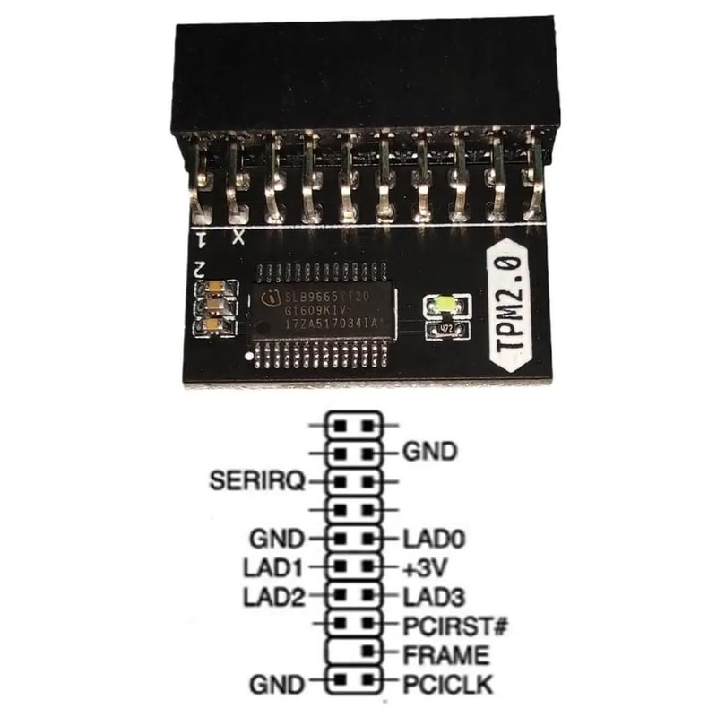 TPM 20 Module 20 Pin Motherboard Security Encryption Board For PC 5