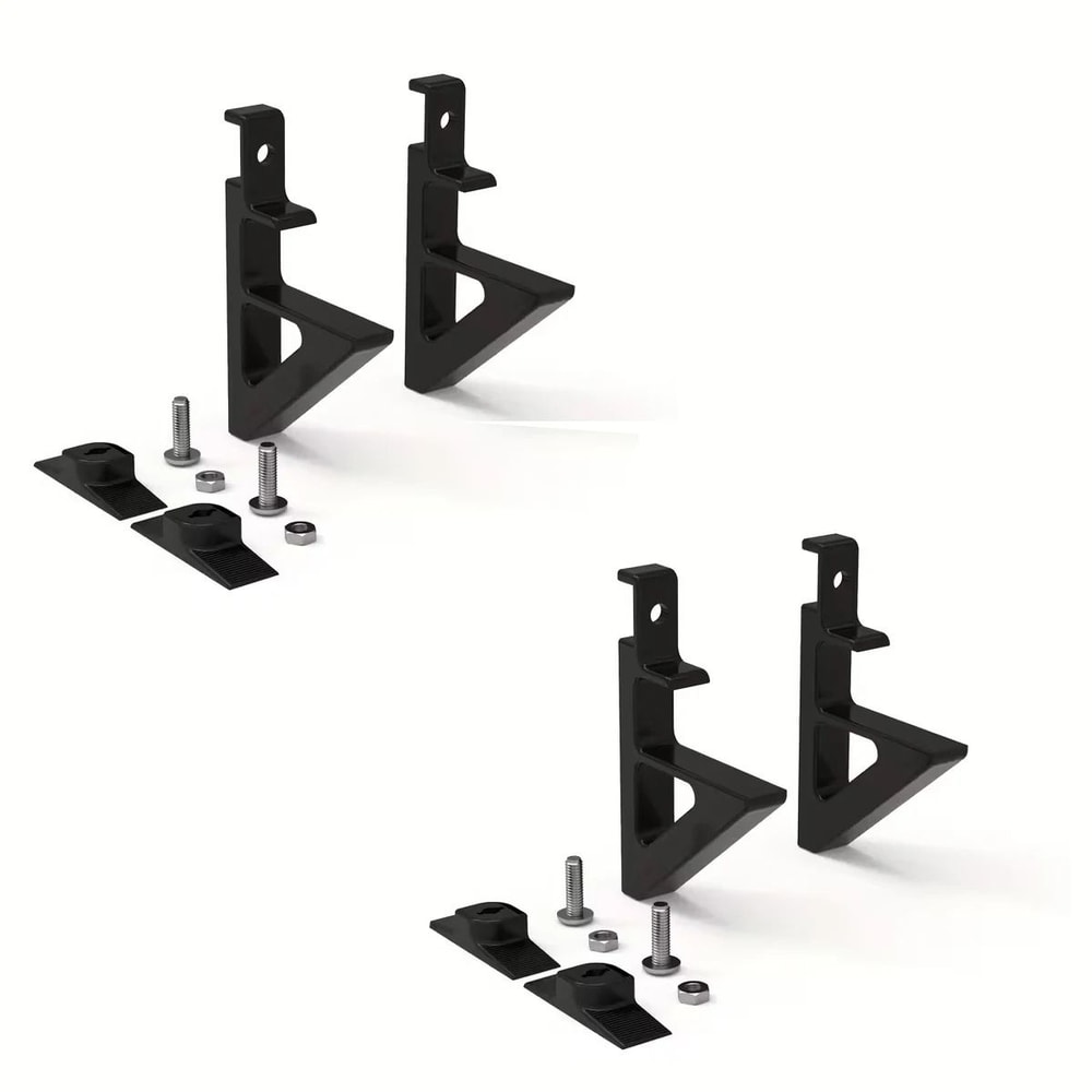 4 Piece Acoustic Panel Brackets No Drill Wall Mount For Foam Panels And Shelves 0
