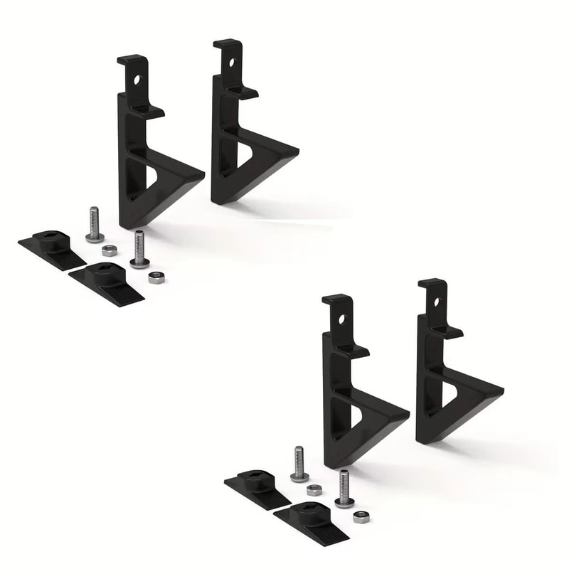 4 Piece Acoustic Panel Brackets No Drill Wall Mount For Foam Panels And Shelves 0