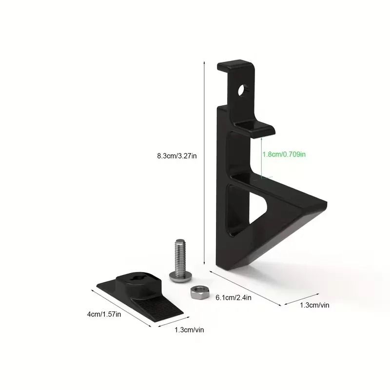 4 Piece Acoustic Panel Brackets No Drill Wall Mount For Foam Panels And Shelves 1