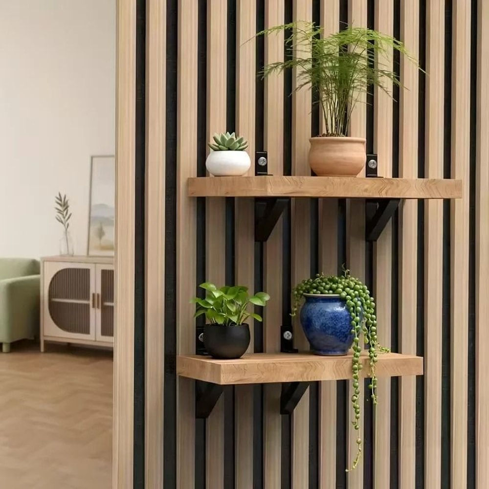 4 Piece Acoustic Panel Brackets No Drill Wall Mount For Foam Panels And Shelves 3