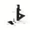 2 Piece Acoustic Panel Brackets No Drill Wall Mount For Foam Panels And Shelves 1
