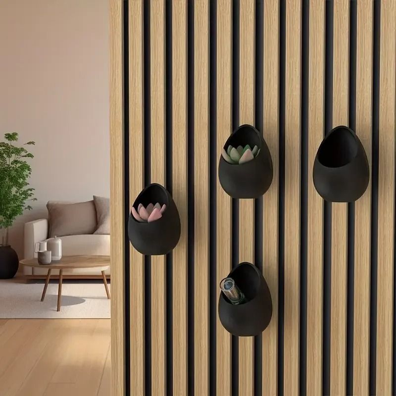 Acoustic Panel Tray Soundproof Shelf Wall Plant Display Organizer 0