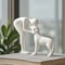 Elegant Dog Owner Statue Modern Pet Lover Home Decor Figurine 7