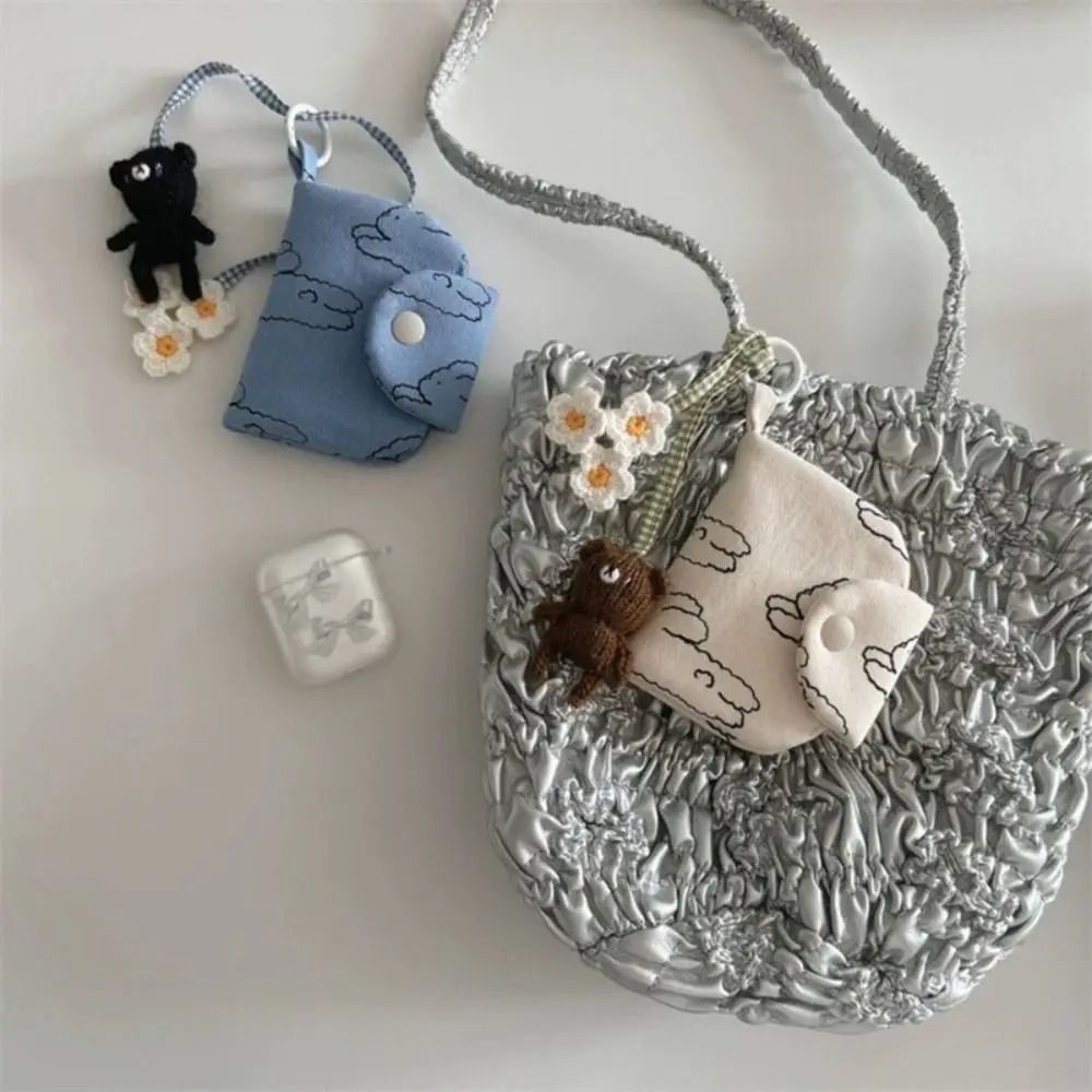 Cute Floral Coin Purse Card Holder Wallet Small Korean Style Mini Pouch 8