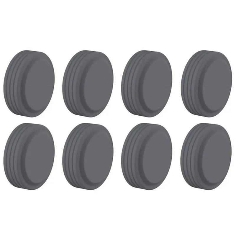 Silent Glide 8 Pcs Silicone Luggage Wheel Covers Set Durable Luggage Wheel Covers For Smooth Quiet 5