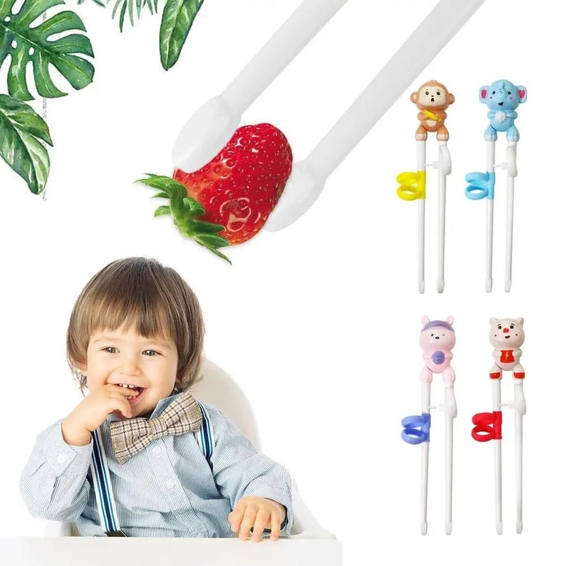 Cartoon Kids Training Chopsticks Easy Grip Baby Learning Chopsticks For Beginners 6