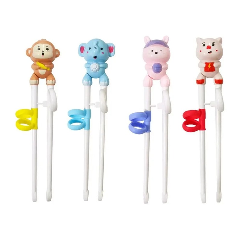 Cartoon Kids Training Chopsticks Easy Grip Baby Learning Chopsticks For Beginners 0