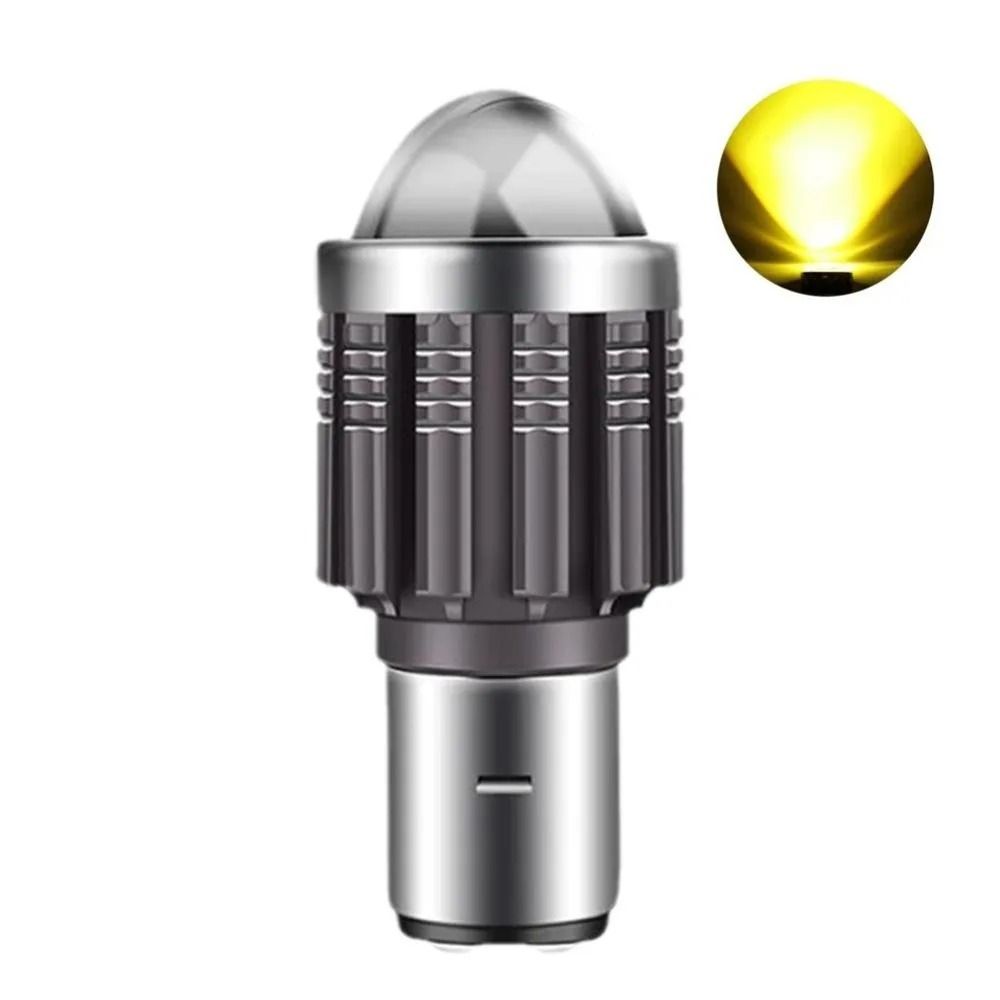 BA20D LED Motorcycle Headlight Bulb Hi Lo Motorbike LED Headlamp Bright Motorcycle Headlight 2