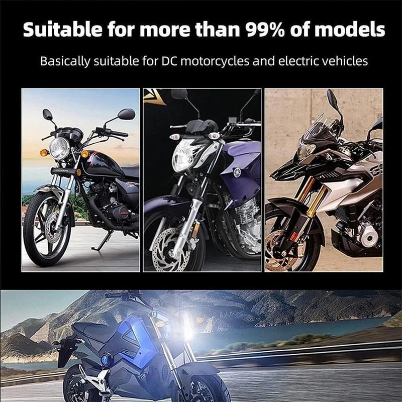 BA20D LED Motorcycle Headlight Bulb Hi Lo Motorbike LED Headlamp Bright Motorcycle Headlight 4