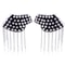 Punk Chain Tassel Shoulder Brooch Metal Epaulet Shoulder Pins Fashion Accessory Set 2
