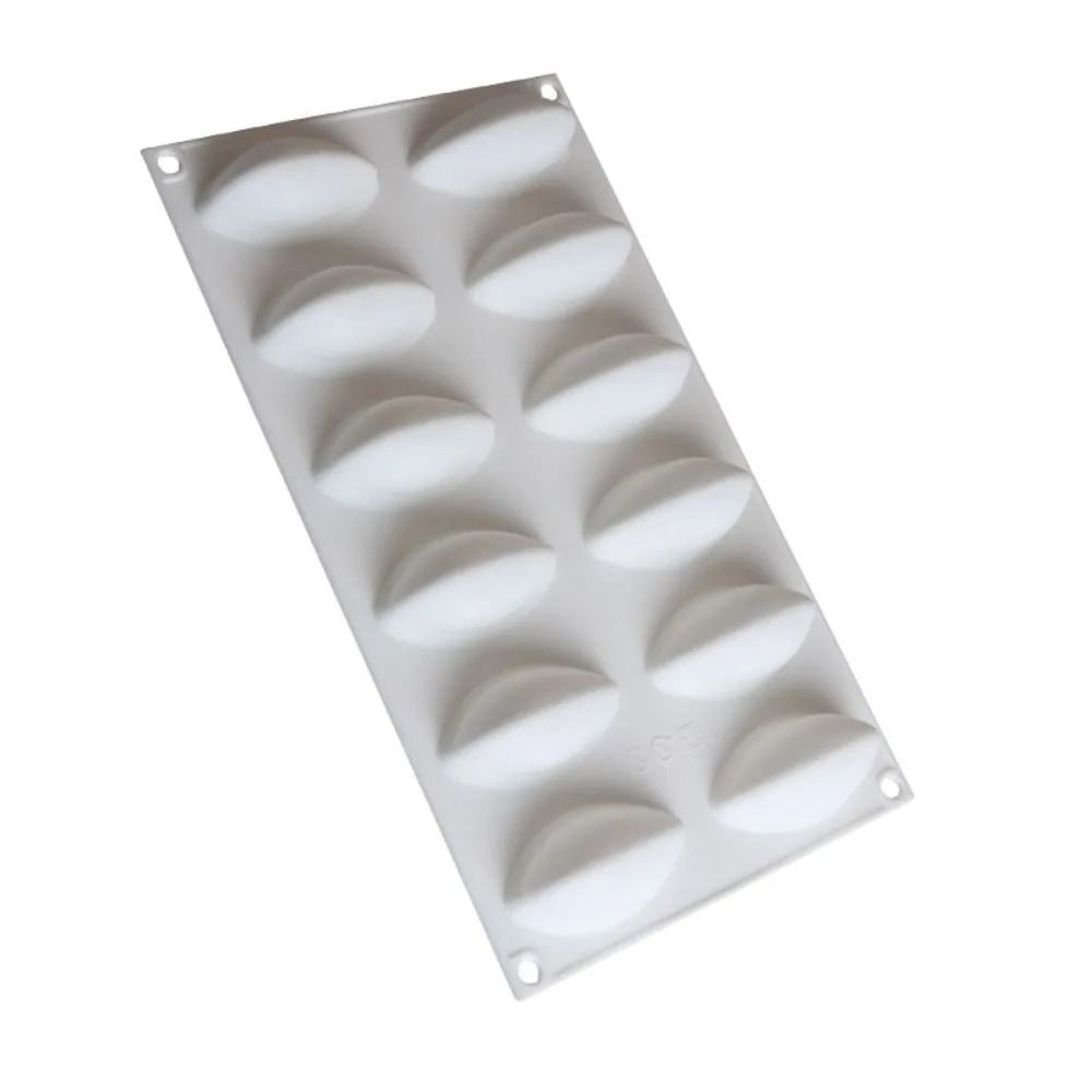 12 Cavity Silicone Cake Mold Quenelle Shape Mousse Cake Mold Fondant Mold Tray 2