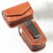 Portable Leather Glasses Case Belt Clip Folding Eyewear Storage Case For Travel 0