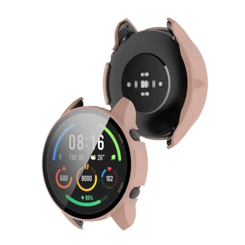 Xiaomi Mi Watch Protective Case With Tempered Glass Screen Protector Full Coverage Watch Cover 8