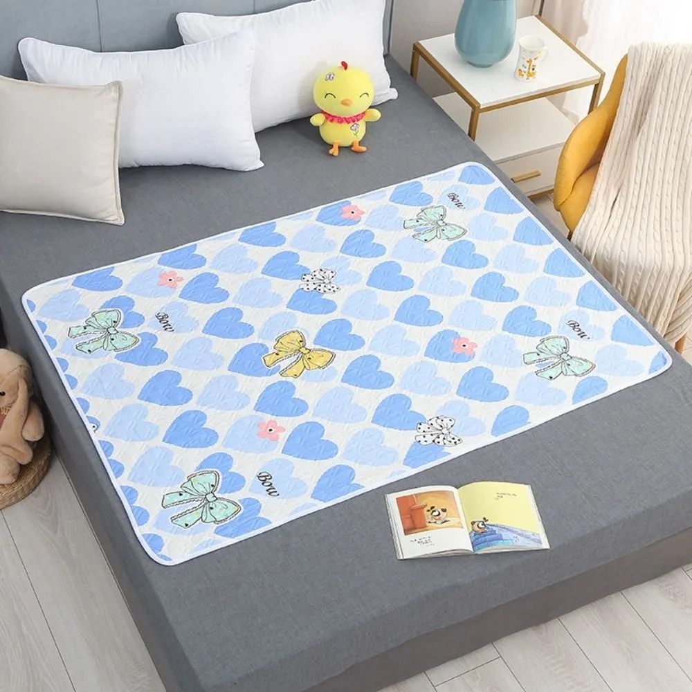 Reusable Waterproof Bed Pad Washable Underpads Soft Leakproof Mattress Protector 5