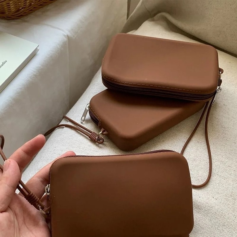 Silicone Cosmetic Bag Small Makeup Pouch Coin Purse Organizer Travel Storage Bag 10