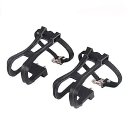 bike pedal toe clips with adjustable cycling pedal straps mtb and road bicycle strap set