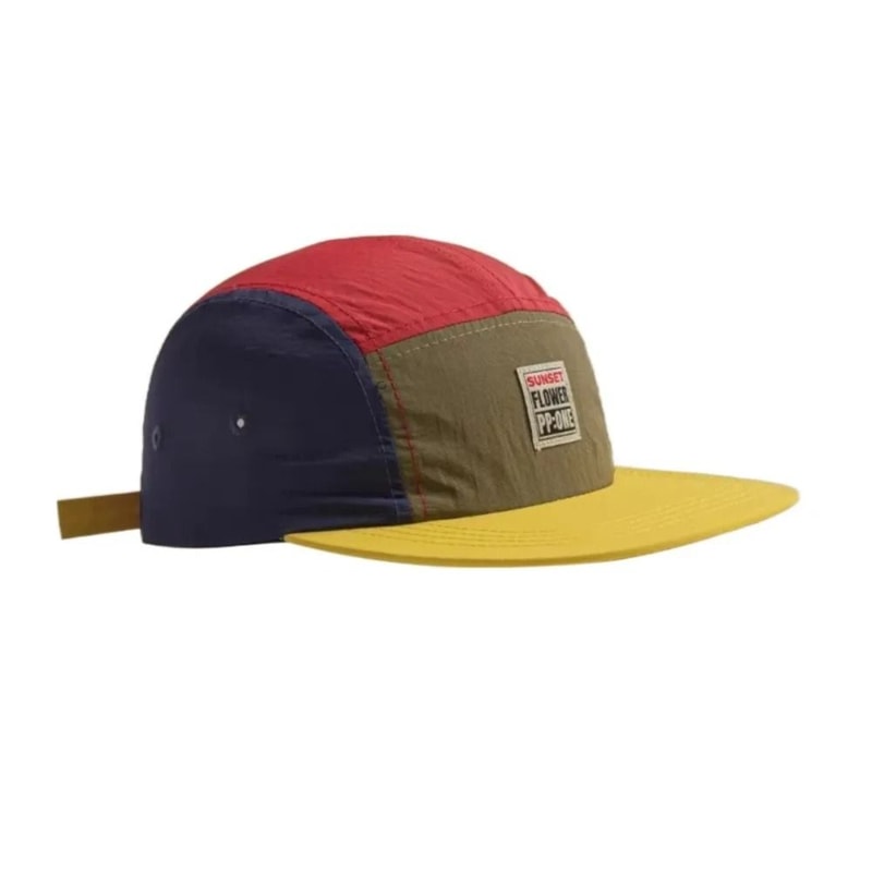 Retro 5 Panel Baseball Cap Quick Dry Breathable Flat Brim Unisex Streetwear Hat 3