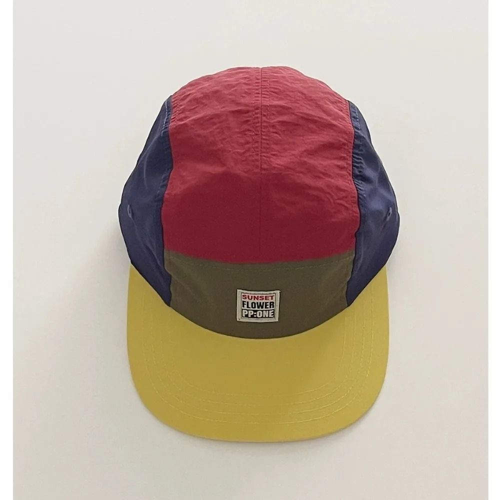 Retro 5 Panel Baseball Cap Quick Dry Breathable Flat Brim Unisex Streetwear Hat 7