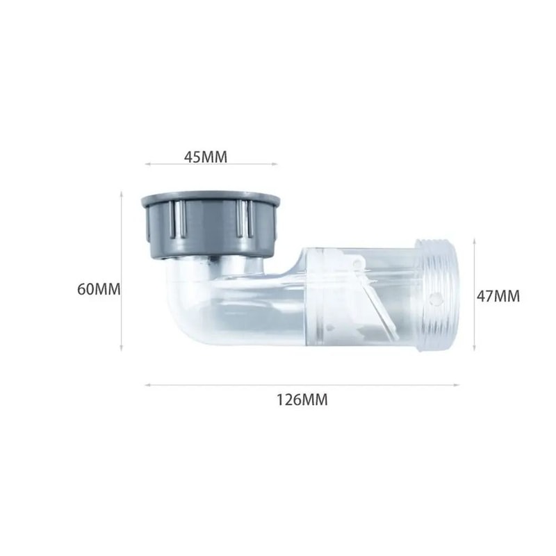 Odor Proof Sink Drain Pipe Kit Curved Kitchen Sink Drainage Pipe With Flexible Connector 2