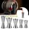 Stainless Steel Cocktail Jigger Double Shot Measure Bar Measuring Cup Tool 10
