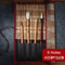 Bamboo Brush Roll Up Pouch Calligraphy Brush Holder Large Capacity Art Supplies Organizer 9