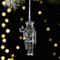 Clear Acrylic Christmas Ornaments Angel Hanging Transparent Tree Decorations 1