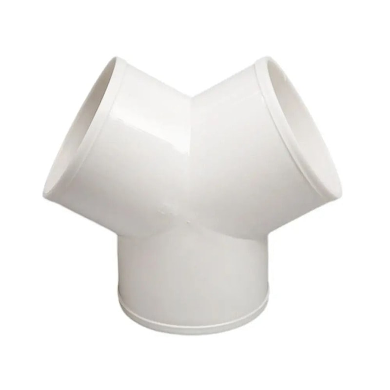 PVC Ventilation Duct Connector Splitter Y T Joint Exhaust Pipe Coupler 4
