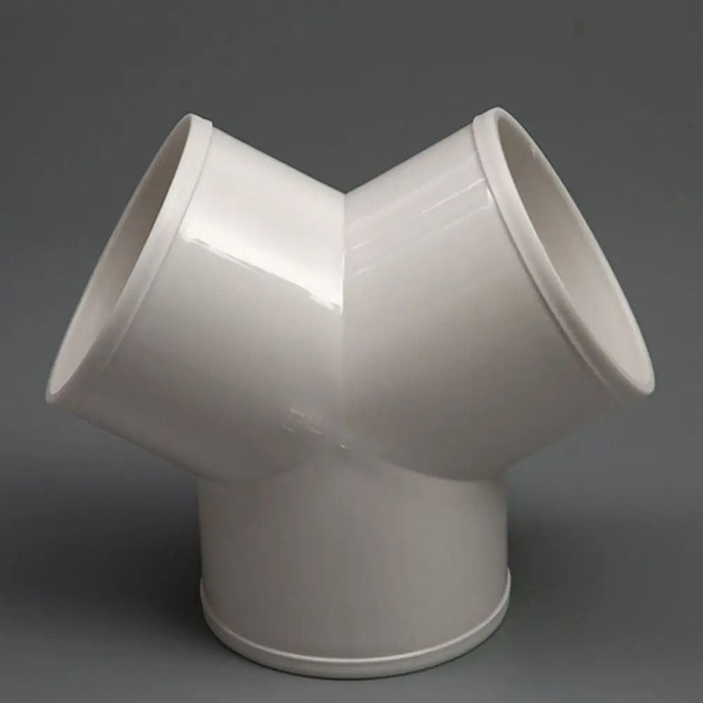 PVC Ventilation Duct Connector Splitter Y T Joint Exhaust Pipe Coupler 8
