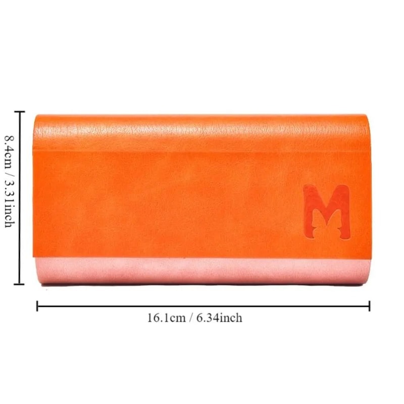 Double Glasses Case Dual Eyeglasses Holder 2 Pair Portable Double Layer Storage 4