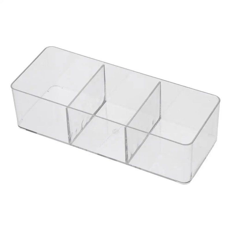Acrylic Tea Bag Organizer Clear Kitchen Pantry Storage Holder Cabinet Shelf Organizer 0