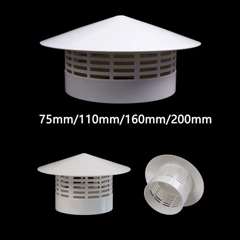 PVC Roof Vent Cover Air Vent Grille Duct Ventilation Exhaust Cap Weatherproof 5