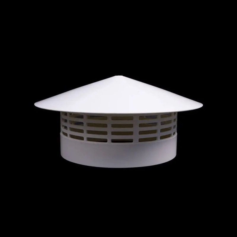 PVC Roof Vent Cover Air Vent Grille Duct Ventilation Exhaust Cap Weatherproof 0