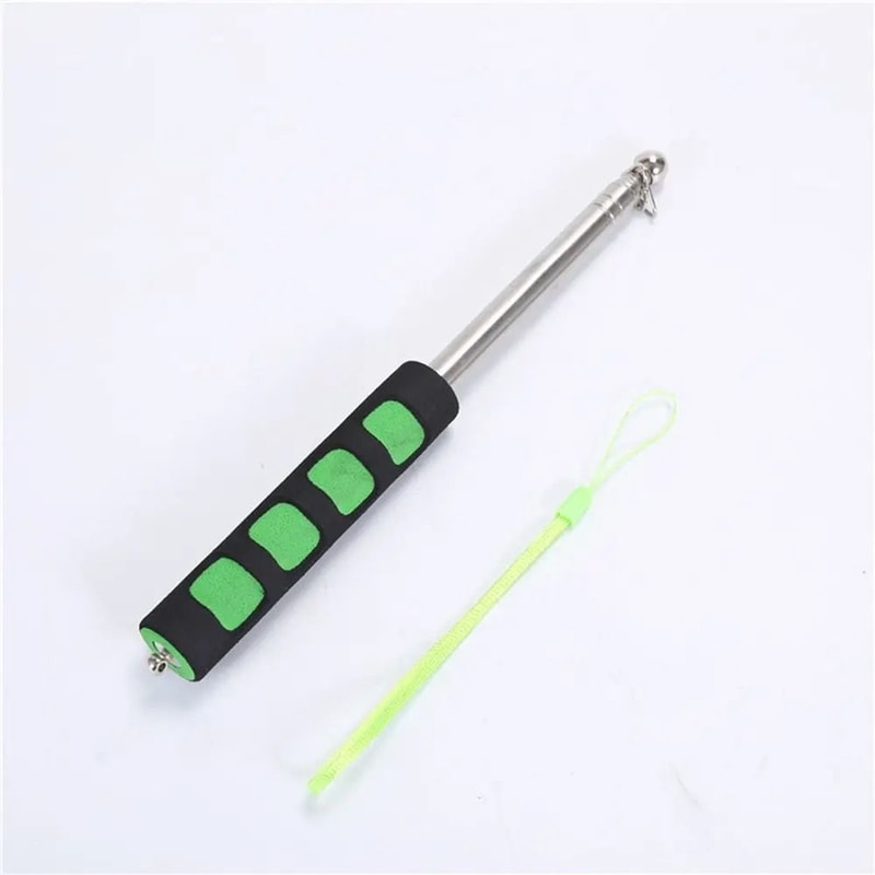 Telescopic Flagpole Stainless Steel Extendable Pointer Stick For Teaching And Tours 2