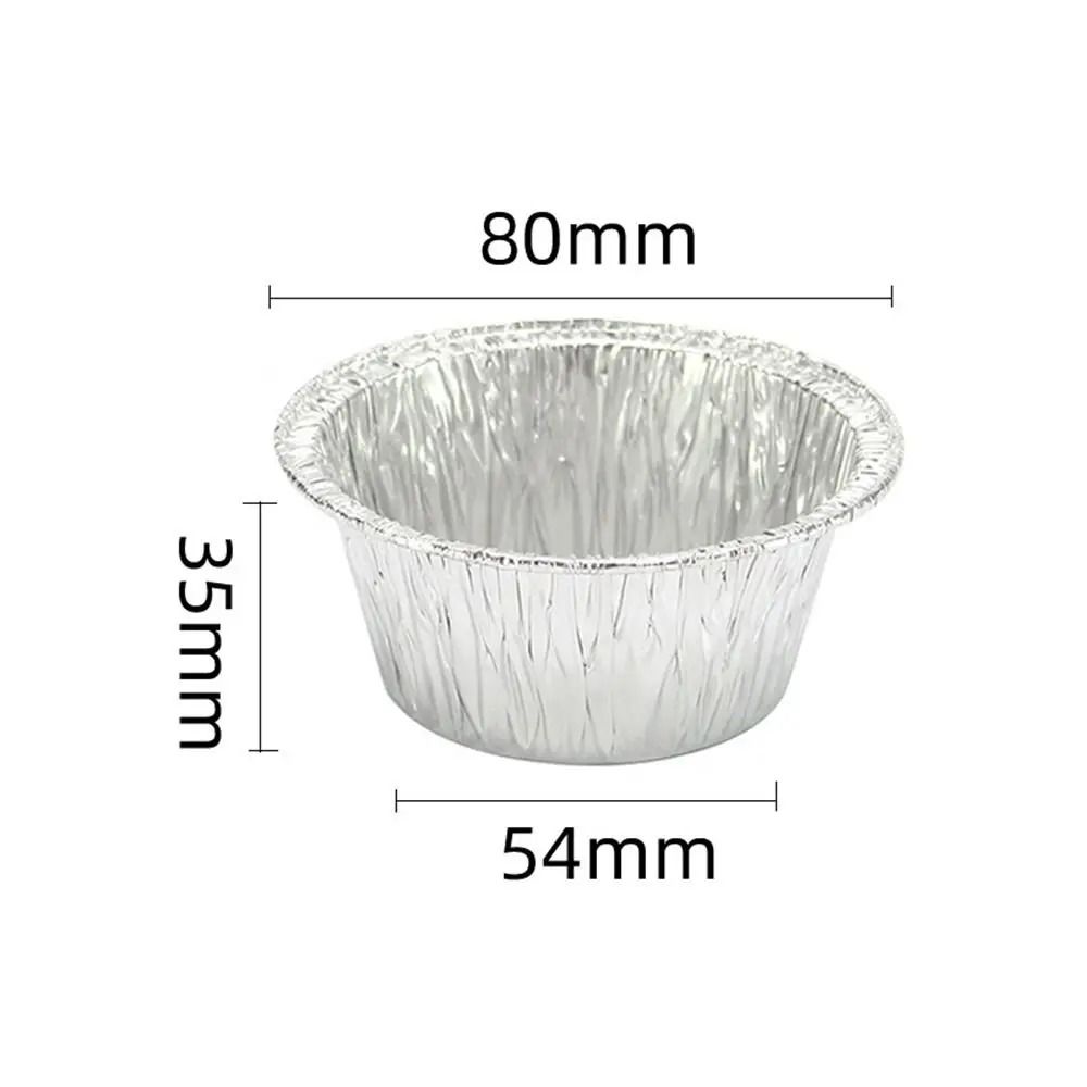 Foil Cupcake Liners Non Stick Muffin Baking Cups Disposable Wrappers Pack Of 50 2