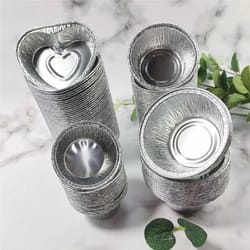 foil cupcake liners non stick muffin baking cups disposable wrappers pack of 50
