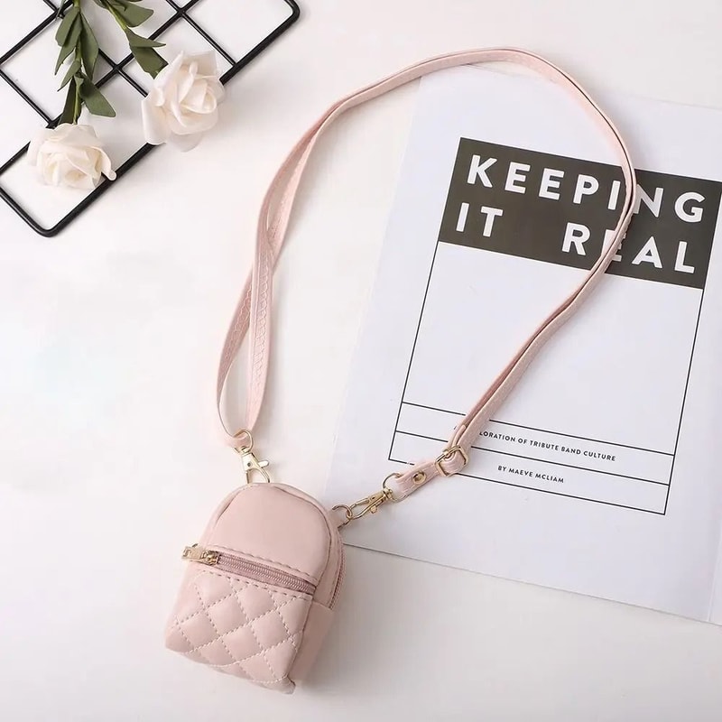 Mini Crossbody Bag PU Leather Coin Purse Lightweight Small Makeup Pouch For Women 6