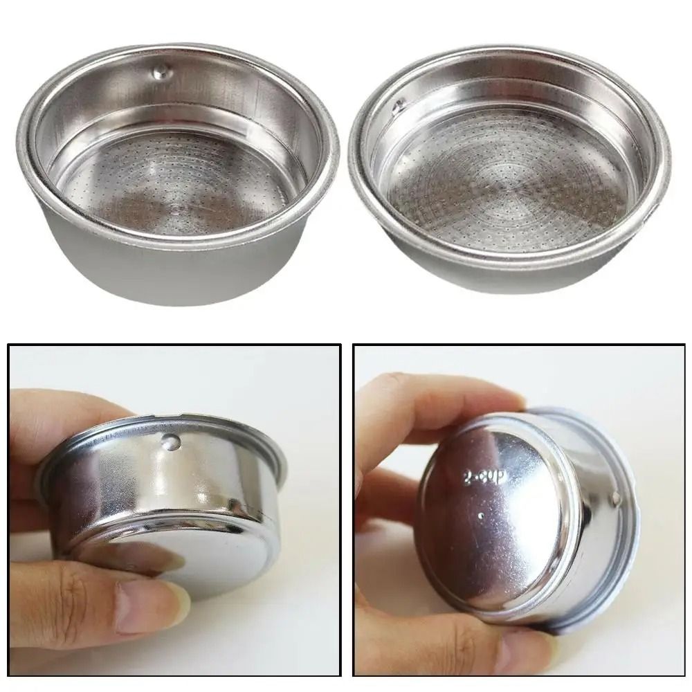 51mm Espresso Filter Basket Stainless Steel Pressurized Coffee Machine Portafilter Basket 7