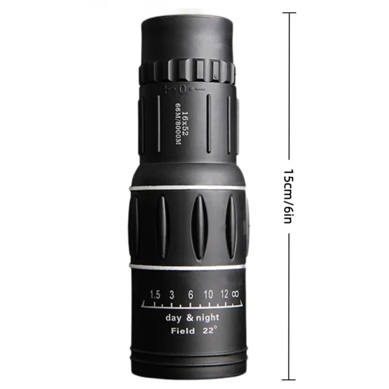 16x52 Monocular Telescope High Power Optical Zoom Long Range Portable Scope 4