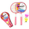Kids Badminton Set Lightweight Racket Set With Carry Bag Family Outdoor Game 3
